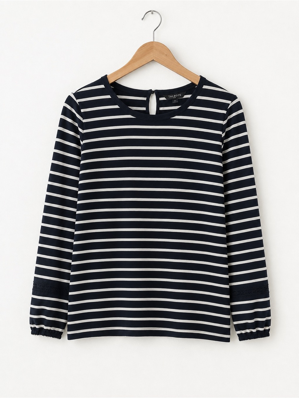Talbots Striped Long Sleeve Tee